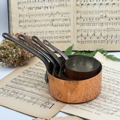 Ковш с ручкой 1,4 л Франция медь