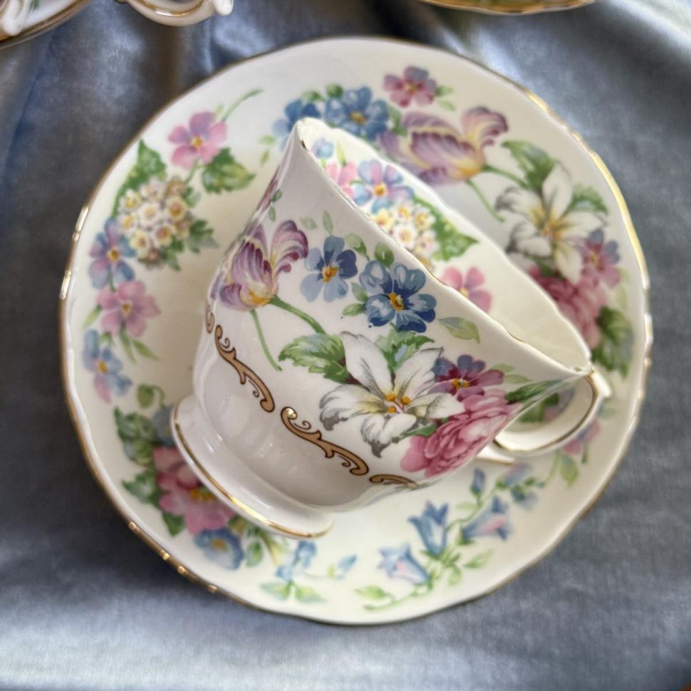 Чайная пара Crown Staffordshire 220 мл Англия 