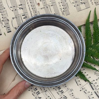 Подставка под бутылку 14 см серебрение латунь  