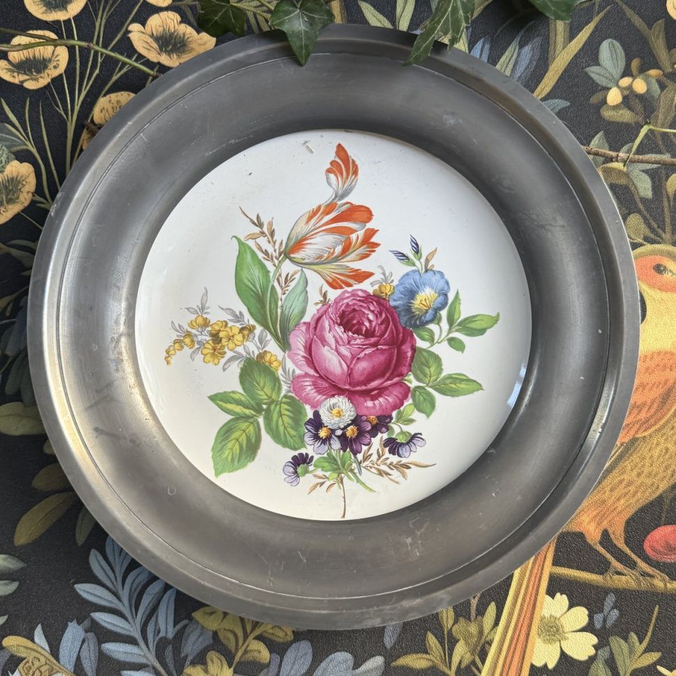 Тарелка Revol 24 см керамика олово Франция