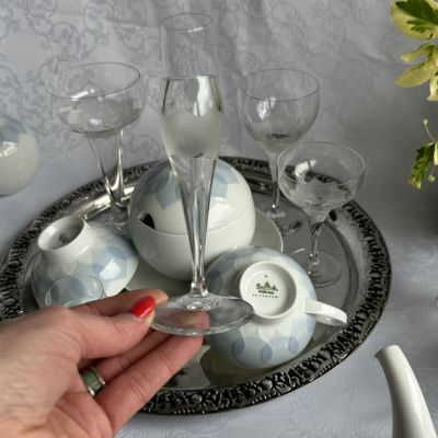 Подсвечник Rosenthal Lotus 12 см хрусталь Германия