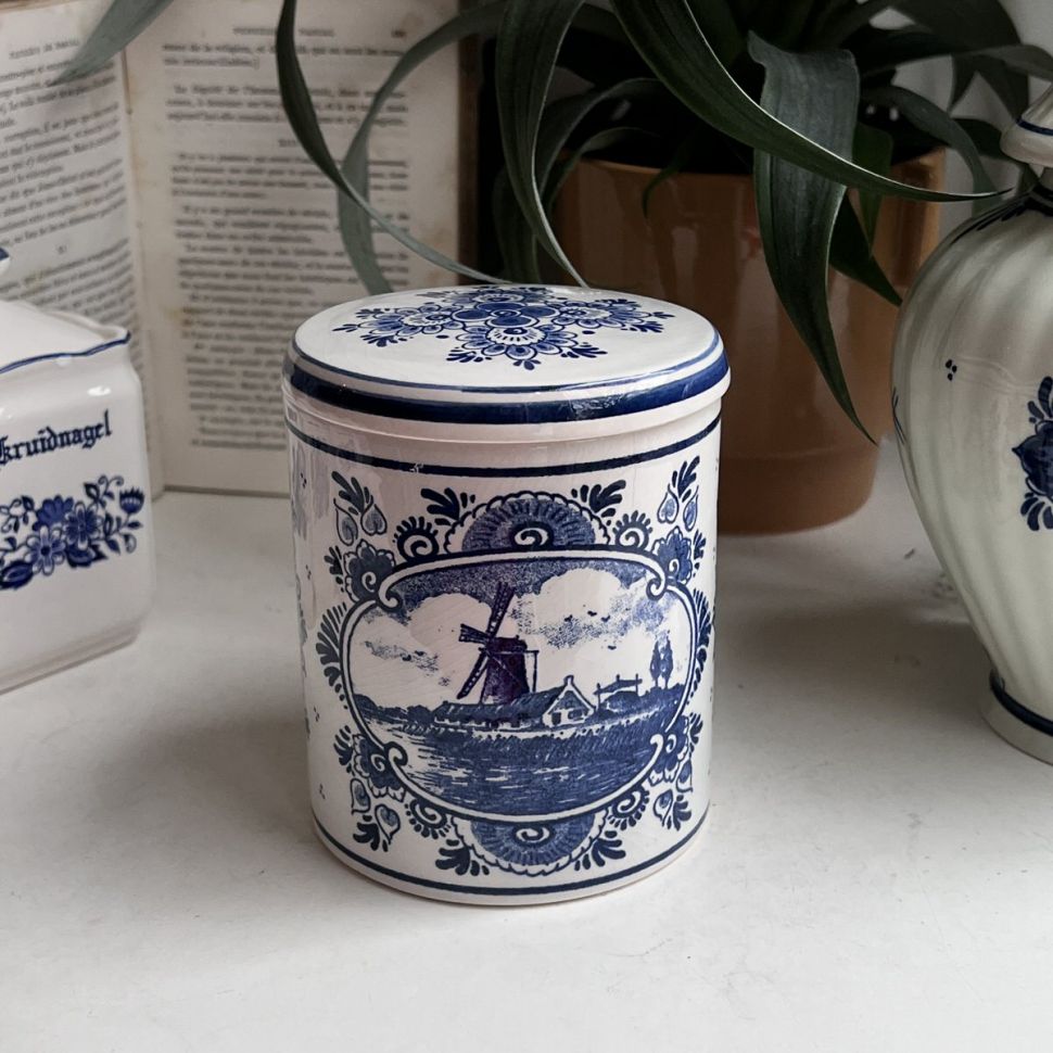 Банка с крышкой 12 см Delft Голландия