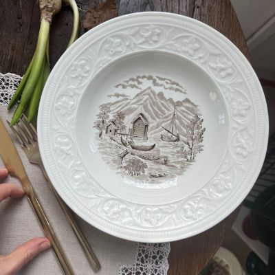 Тарелка глубокая Rorstrand Пейзажи 23 см Швеция