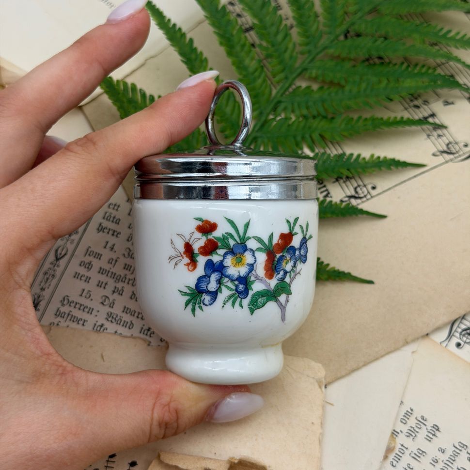 Кодлер на 1 яйцо Royal Worcester Англия Гибискус