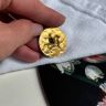 Пуговица старинная Всадник 2,7 см латунь