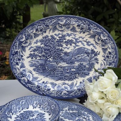 Блюдо овал English Ironstone Tableware Staffordshire 29 см Англия