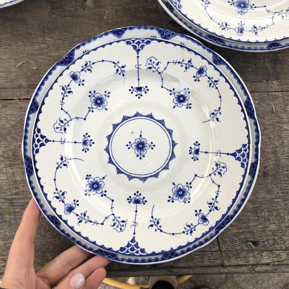 Тарелка 21,5 см Gustavsberg ALVA узор Гранатовый цветок Швеция