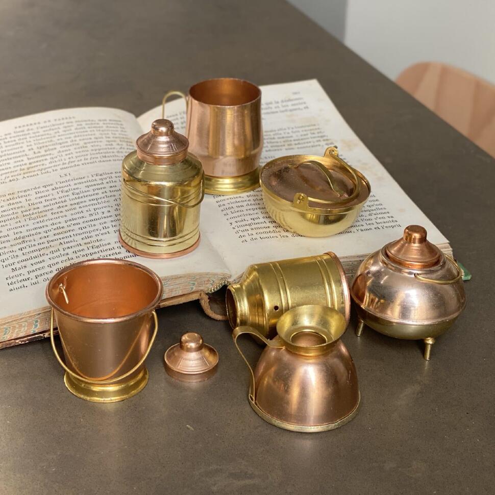 Статуэтка мини набор 7 шт металл с напылением