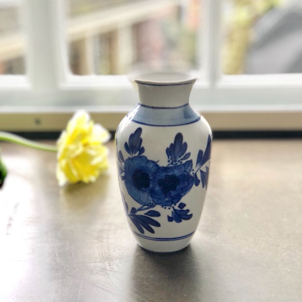 Ваза Мельница и Цветок ручная работа