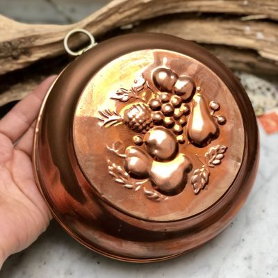 Форма для выпечки Фрукты 17 см медь