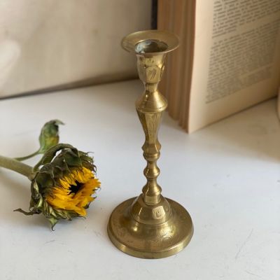 Подсвечник 20 см латунь