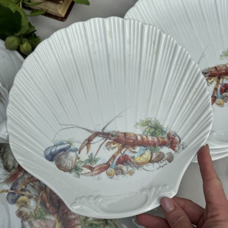 Блюдо Ракушка Limoges 25 см фарфор Франция