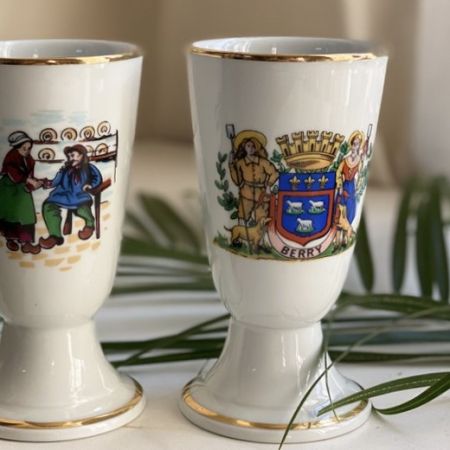 Стакан Мазагран 13 см Герб Manufacture de Chatres фарфор Франция