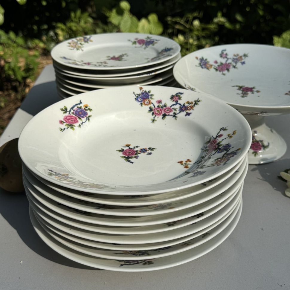 Тарелка глубокая Limoges MF 23 см фарфор Франция