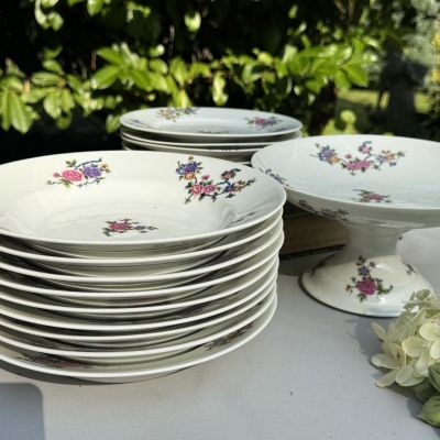 Тарелка глубокая Limoges MF 23 см фарфор Франция