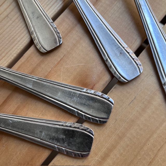 Ложка столовая 20 см серебрение Франция