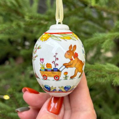 Подвес Яйцо пасхальное Hutschenreuther 7 см фарфор Германия 2008 г.