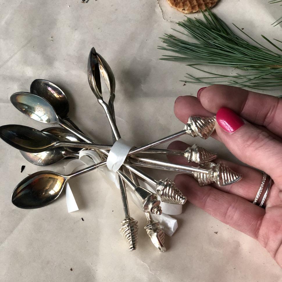 Ложка с ракушками набор 9 шт.