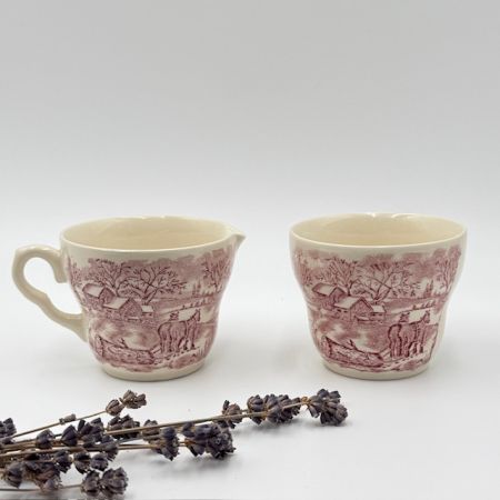 Молочник и сахарница пара English Ironstone Company (EIT) 200 мл 