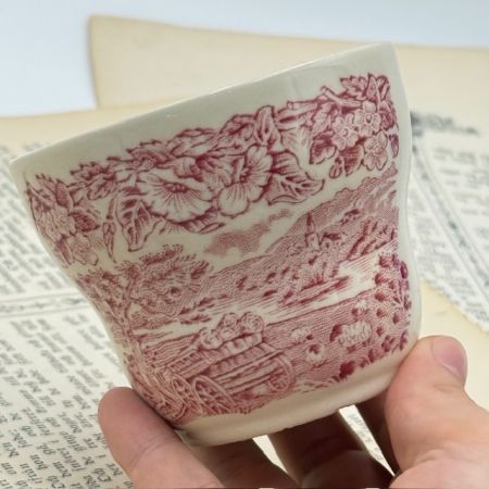 Сахарница English Ironstone Company (EIT) красная 200 мл Англия