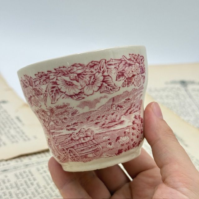 Сахарница English Ironstone Company (EIT) красная 200 мл Англия