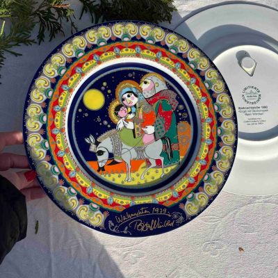 Тарелка Rosenthal Рождественская Бегство в Египет 29 см Германия 1979 г.
