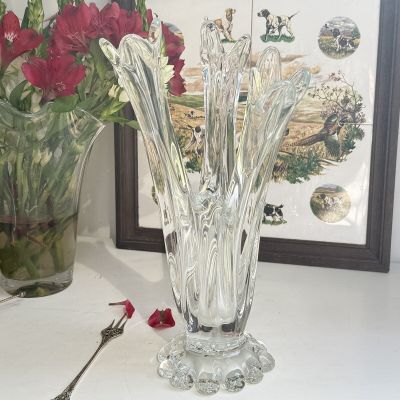 Ваза на 3 цветка 31 см хрусталь Нидерланды