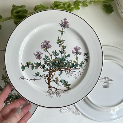 Тарелка для завтрака Thymus Botanica 21 см 80-90-е ВиллеройБох