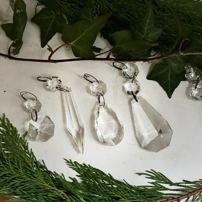 Подвес хрусталик 10 см Сосулька большая