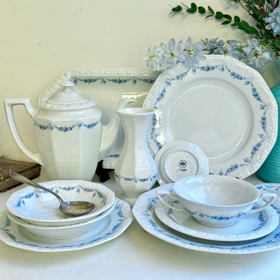 Миска Rosenthal Classic Rose голубые розы 14 см Германия