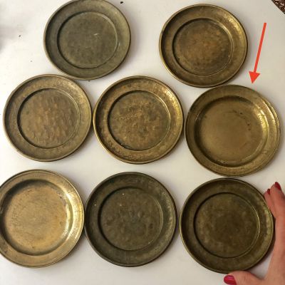 Подставка под бутылку 11 см латунь