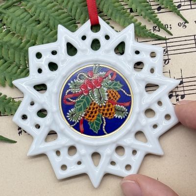 Подвес Звезда рождественский мотив 8 см Hutschenreuther Германия