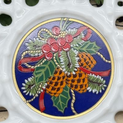 Подвес Звезда рождественский мотив 8 см Hutschenreuther Германия