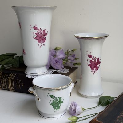 Ваза Herend Apponyi Chinese Bouquet 24 см Венгрия