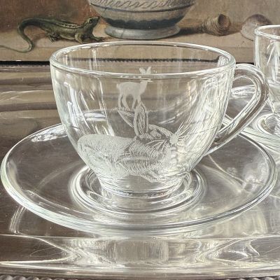 Чайная пара Arcoroc Звери 220 мл Франция 