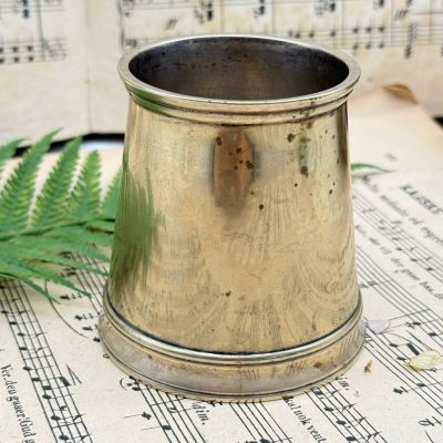 Ваза стакан 150 мл серебрение латунь