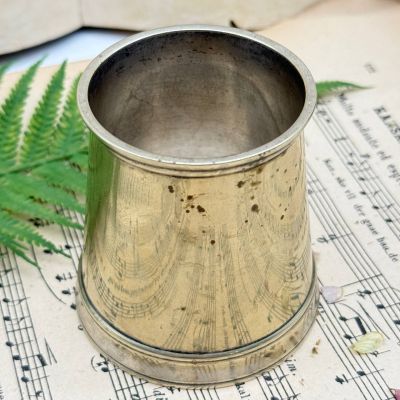 Ваза стакан 150 мл серебрение латунь