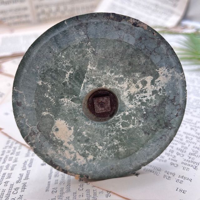 Зеркало настольное круглое Ампир 32 см латунь Франция