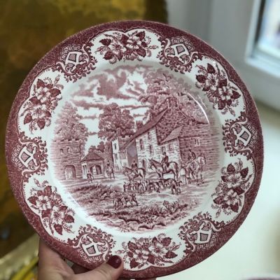 Тарелка 24 см Staffordshire Англия
