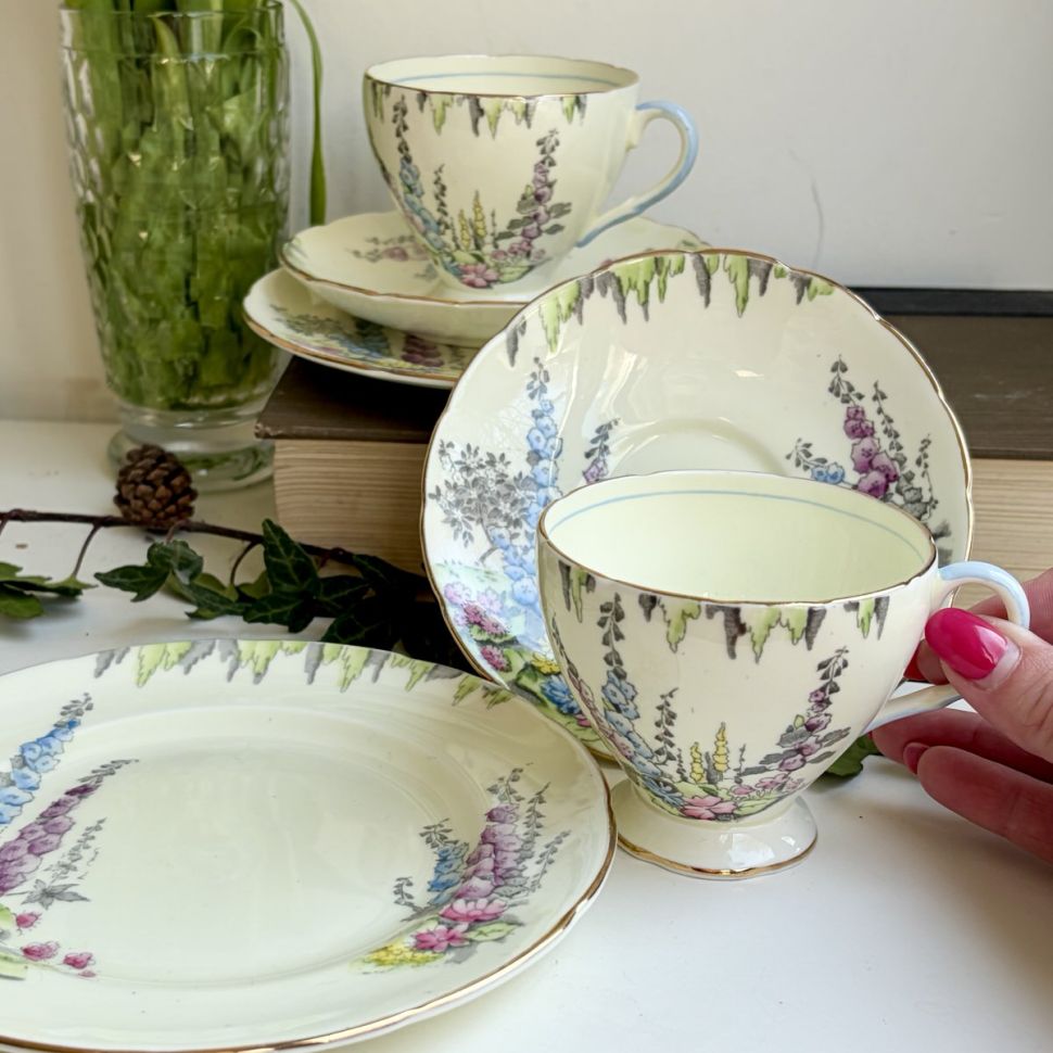 Чайное трио EB Foley Foxglove 200 мл Англия 