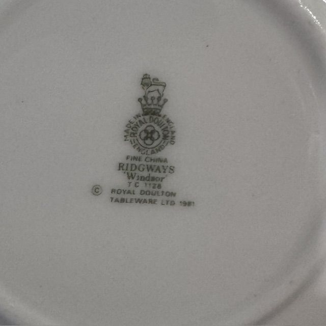 ​Чайная пара Ridgway Staffordshire Windsor 200 мл Англия        