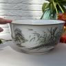 Салатник Franklin Porcelain The Lady Amherst's Pheasant Game Bird 25 см фарфор 1983 г.