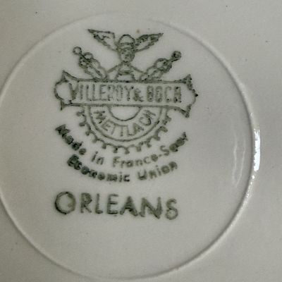 Тарелка ВиллеройБох Orleans 1950-60 гг. 24 см золотая кайма