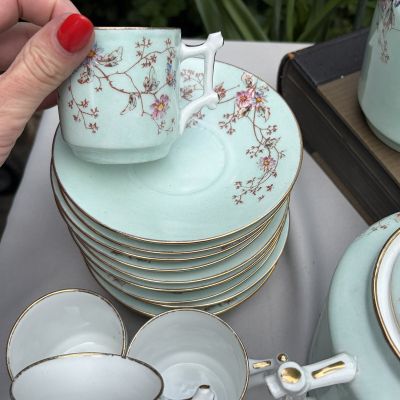 Кофейная пара Haviland Limoges 125 мл Франция конец XIX в.