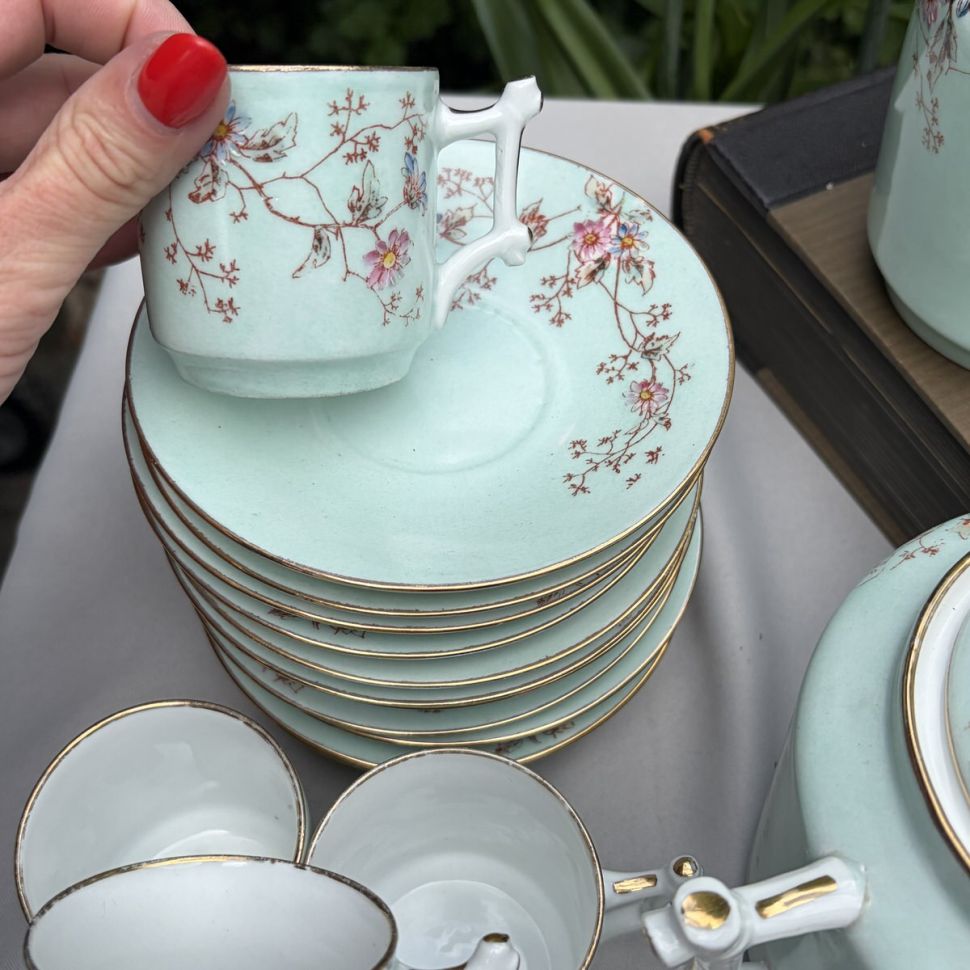 Кофейная пара Haviland Limoges 125 мл Франция конец XIX в.