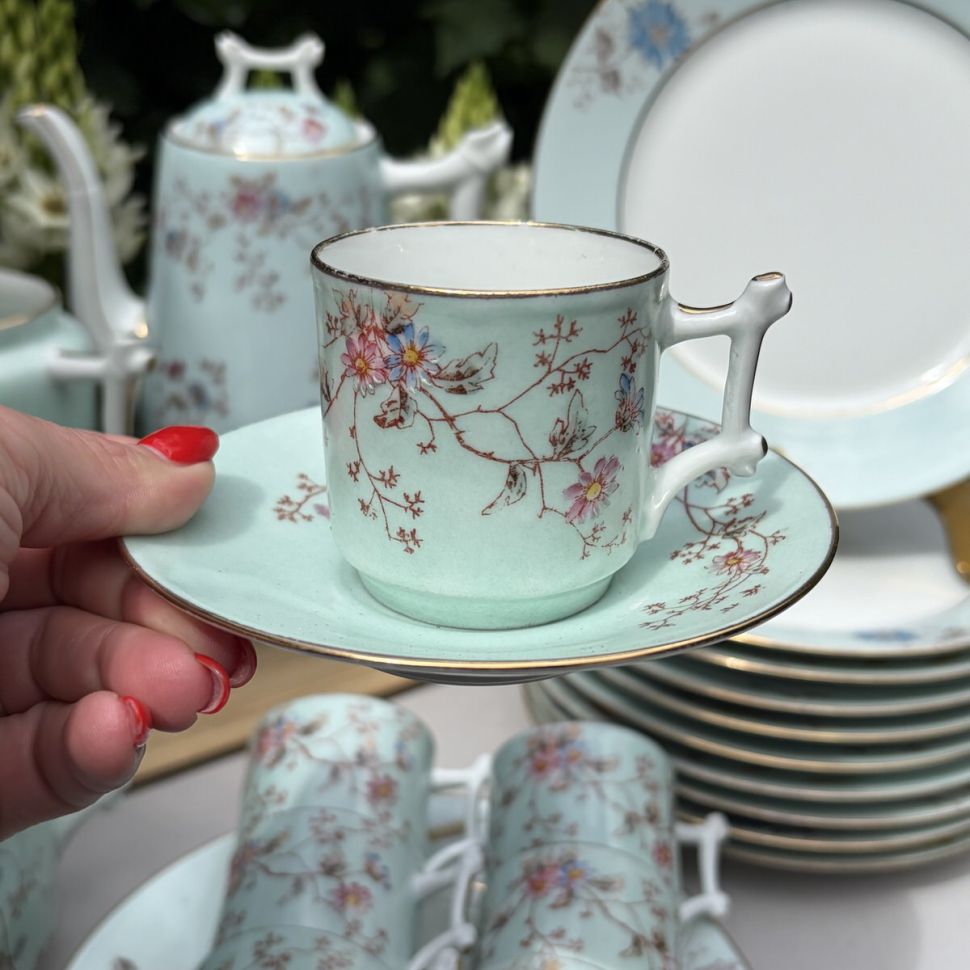 Кофейная пара Haviland Limoges 125 мл Франция конец XIX в.