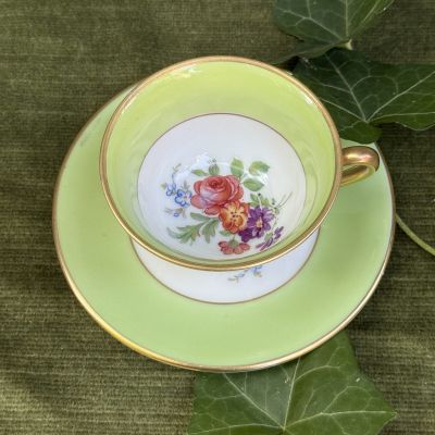Кофейная пара Porcelainerie Nouvelle Limoges 100 мл фарфор Франция