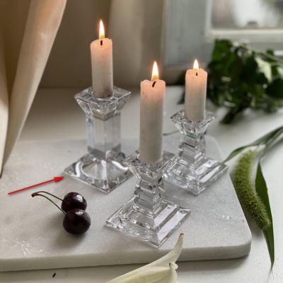 Подсвечник Колонна 10 см хрусталь