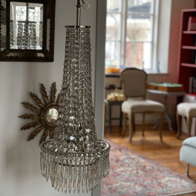 Люстра Водопад 90 см хрусталь