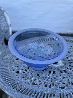 Салатник на подставке 37 см стекло Швеция